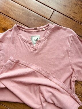 Pink men’s 100% organic cotton shirt